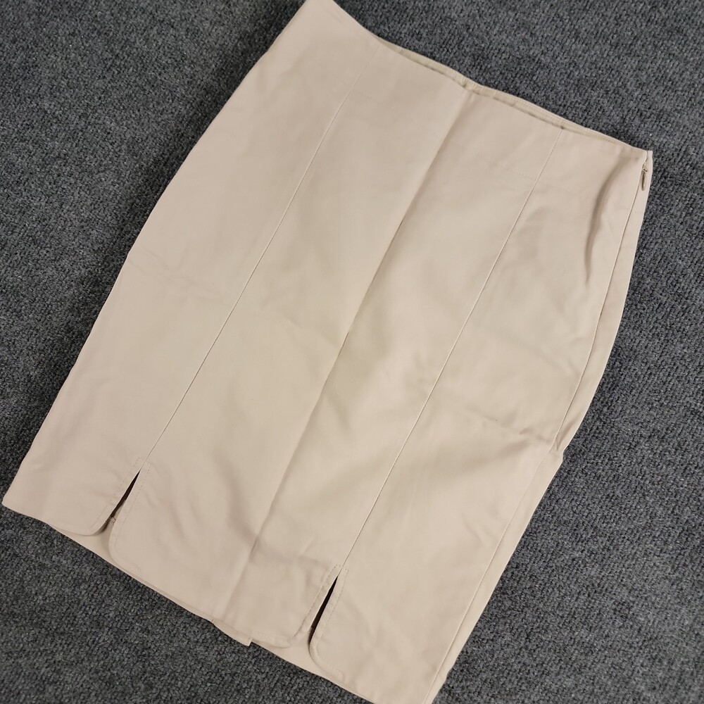 The Limited Collection Pencil Skirt Womens 0 Beige Tan Knee Length Career